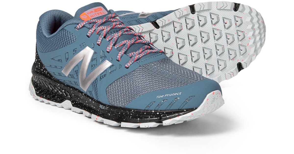 new balance womens nitrel trail running shoes light porcelain blue