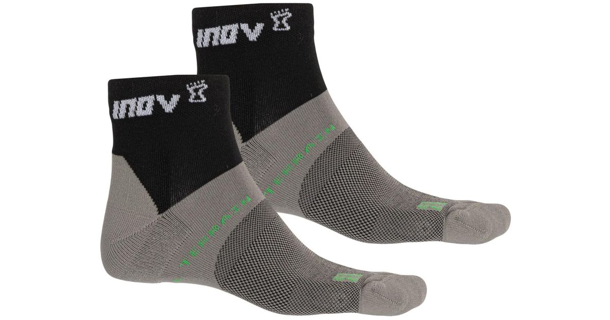 Inov8 All Terrain Low Unisex Grey Black Running Athletic Sports Anklet Socks