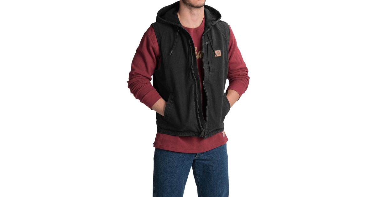 carhartt men's knoxville hooded vest