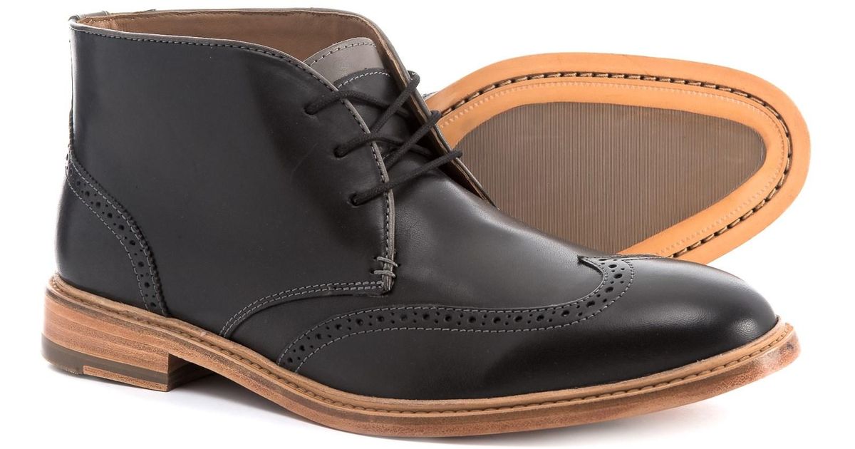 johnston & murphy campbell wingtip chukka boots