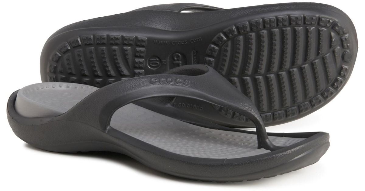 Crocs™ Athens Flipflops in Black/Smoke (Black) for Men Lyst