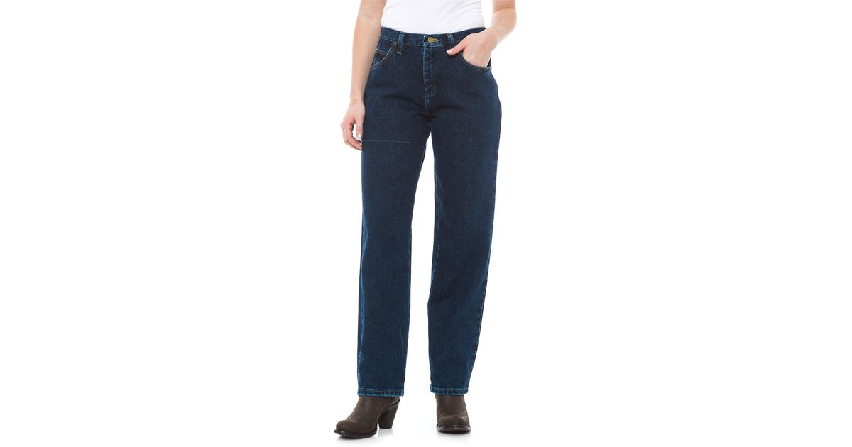 wrangler blues women's relaxed jean