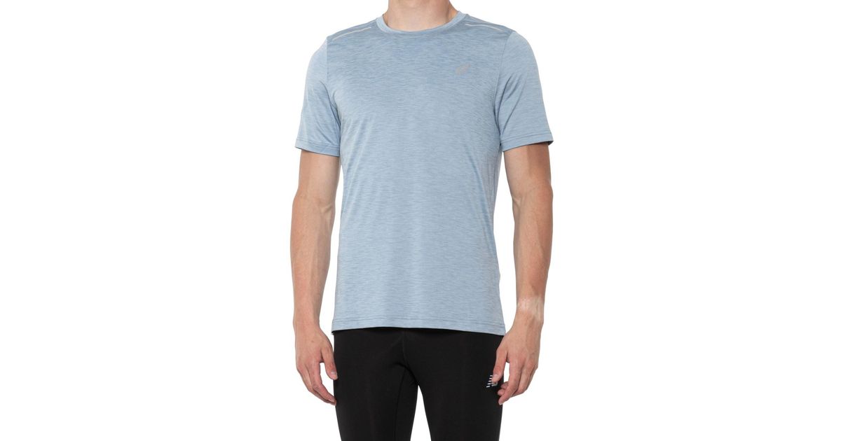 Asics Space-dye Basic Shirt in Blue for Men | Lyst