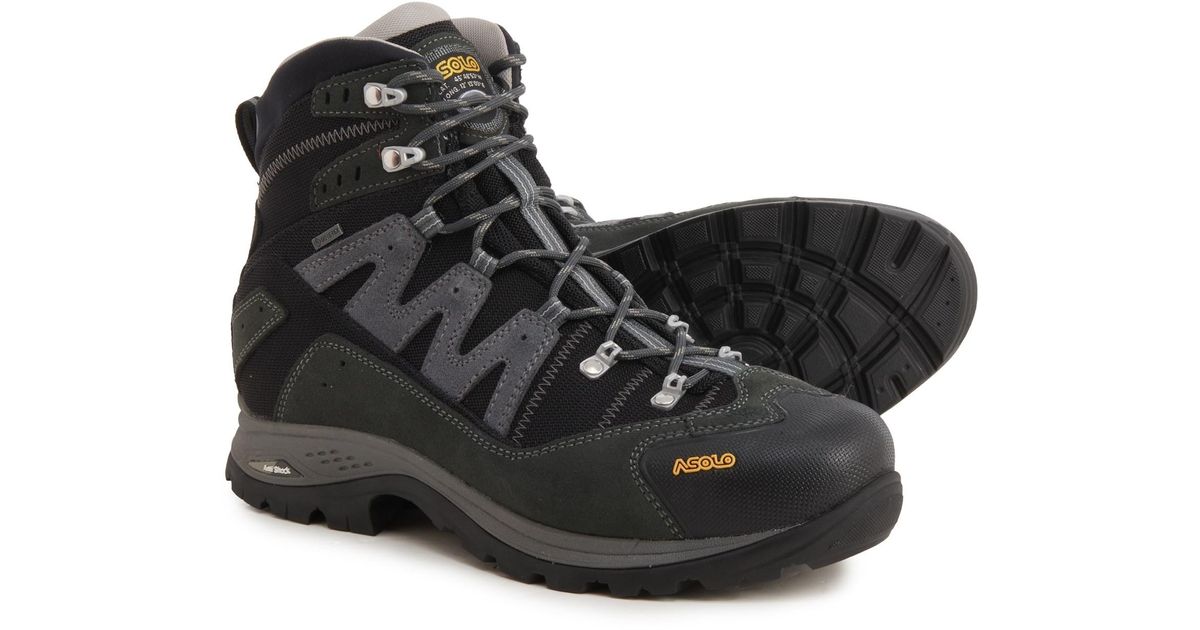 Asolo Synthetic Made In Europe Neutron Evo Gv Goretex(r) Hiking Boots in Light Black/Grey
