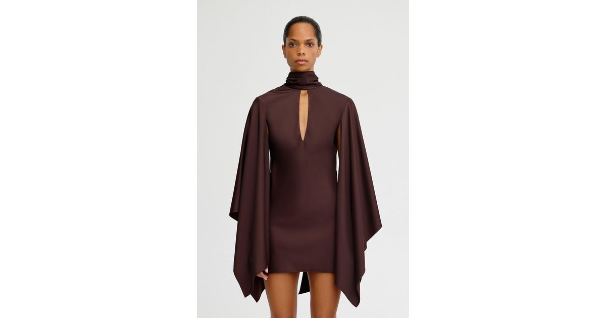 adriana long sleeve mini dress SO ONLINE AU Adriana Long Sleeve Mini Dress For Polyester Viscose Rayon in Purple