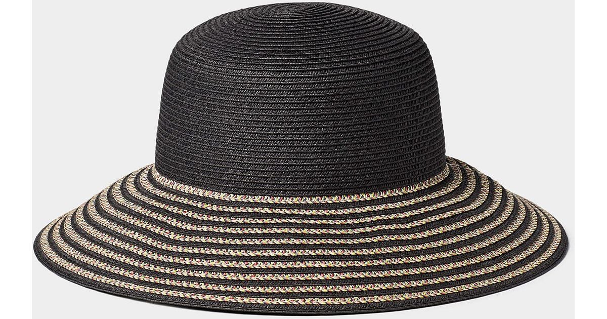 Nine West Colourful Braid Straw Hat in Black Lyst