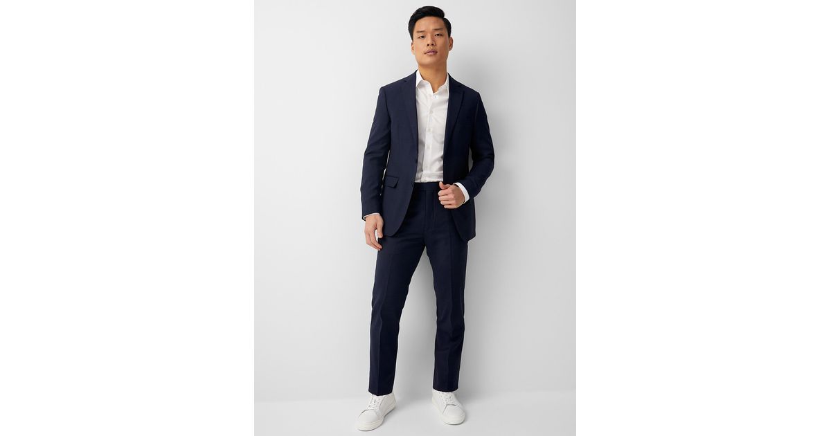 Calvin Klein Wool Mabry Suit Slim Fit in Marine Blue (Blue) for Men | Lyst  Canada