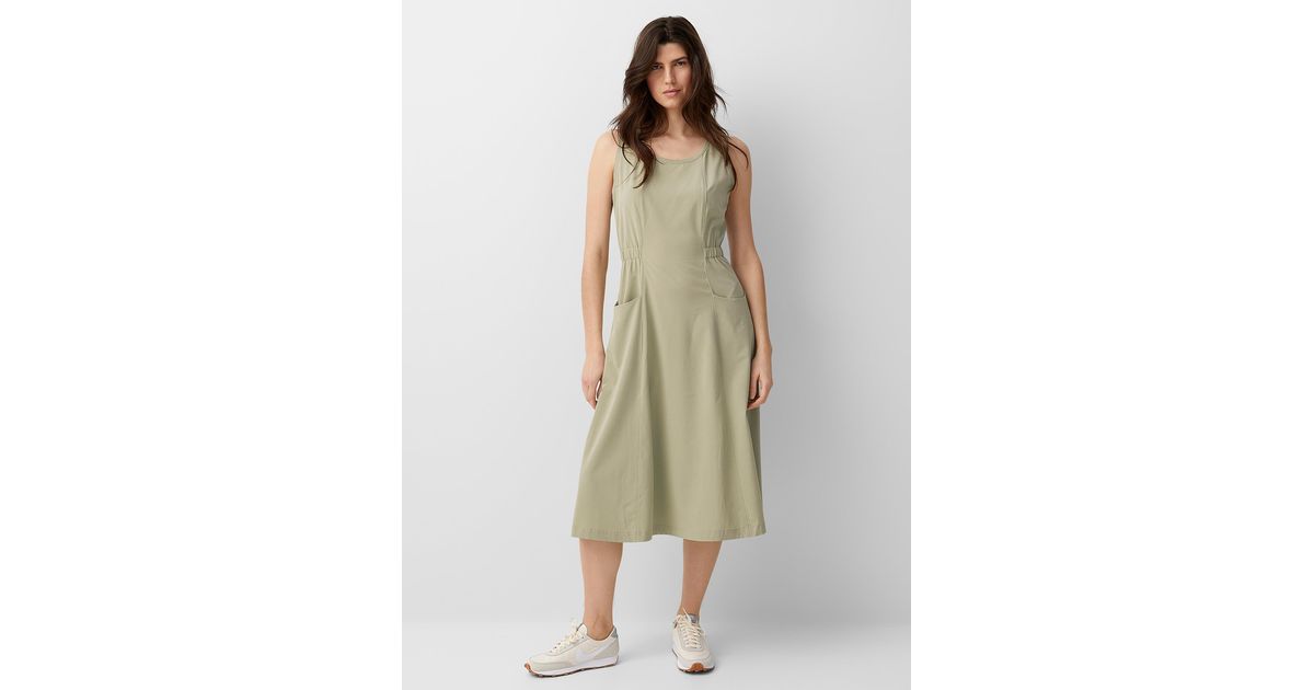 Columbia Bowen Lookout Cinched Waist Dress in Green | Lyst