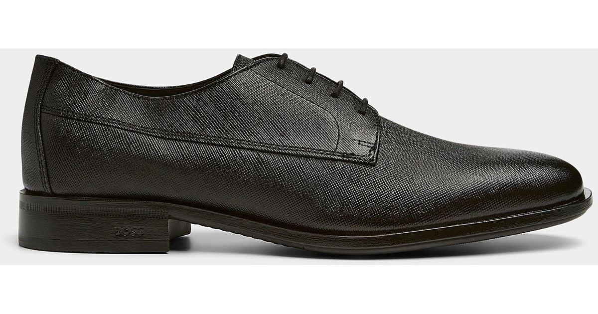 BOSS Colby Derby Shoes Men in Black for Men | Lyst