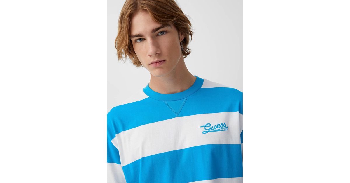 Pink and sales blue guess shirt