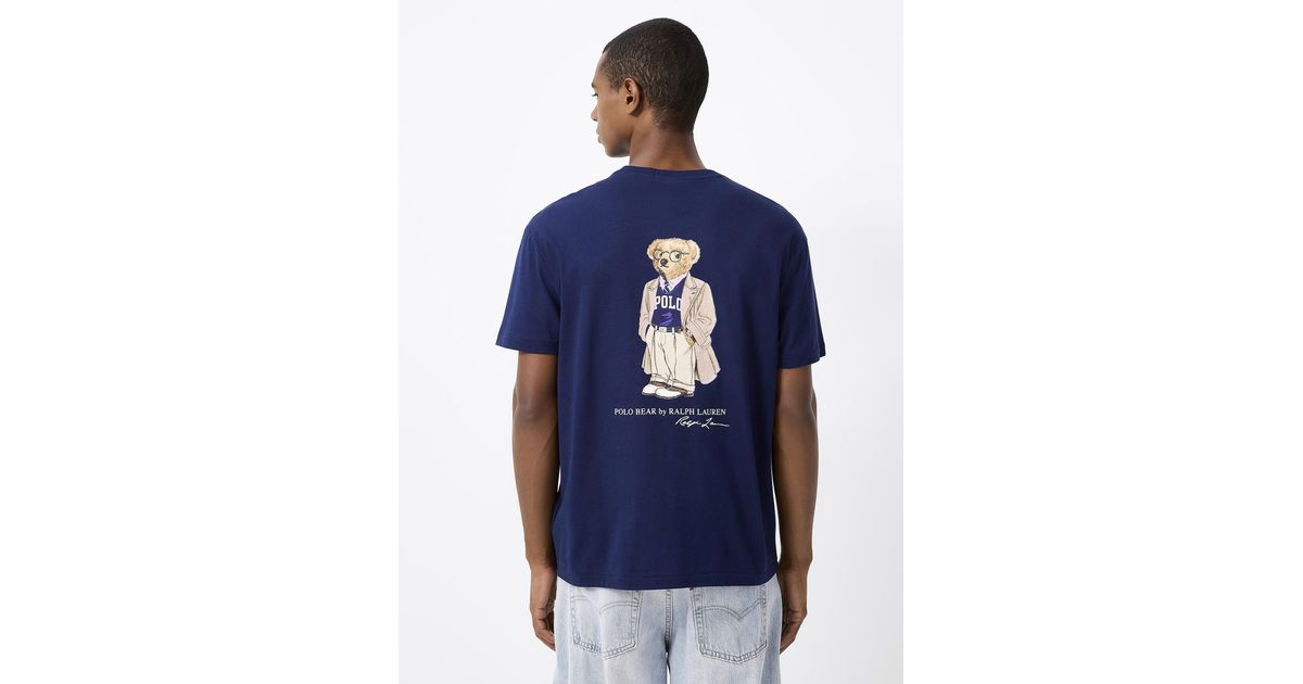 Vintage Ralph Lauren teddy bear blue top