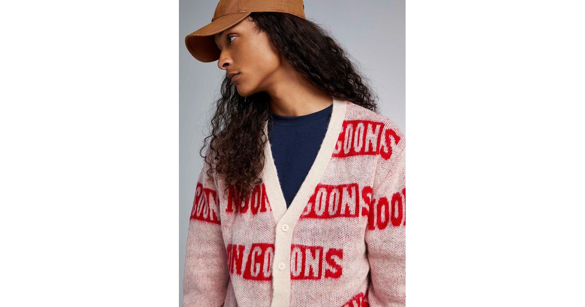 Noon Goons Hey, You Cardigan in Red for Men | Lyst