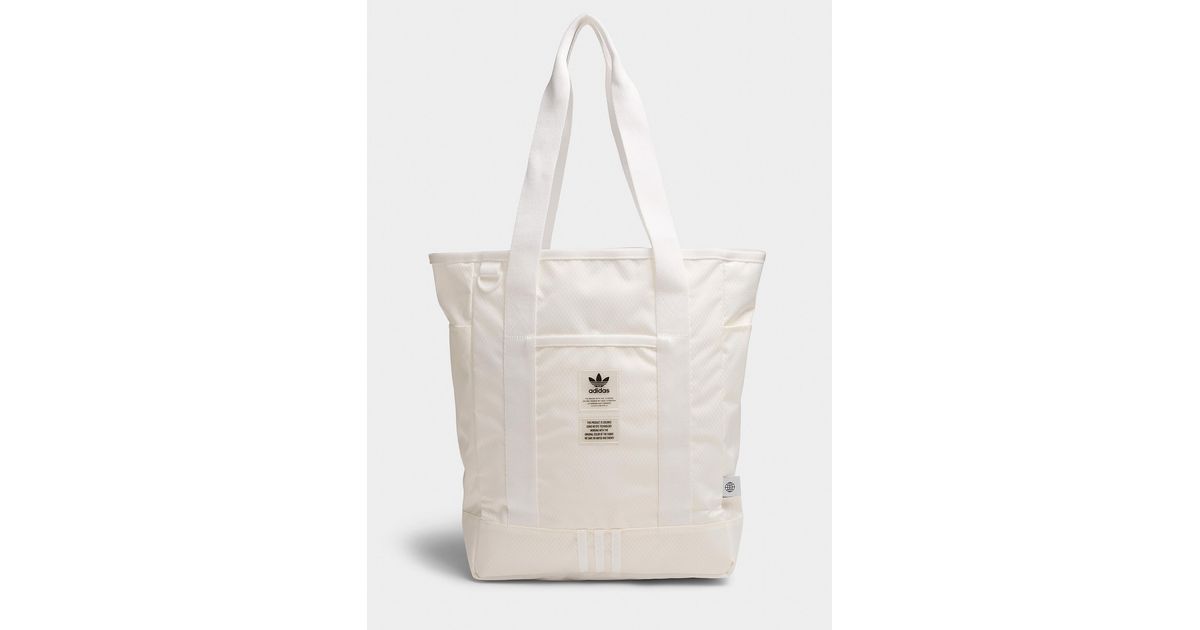  adidas Originals Sport Tote Bag, Non Dyed White, One Size
