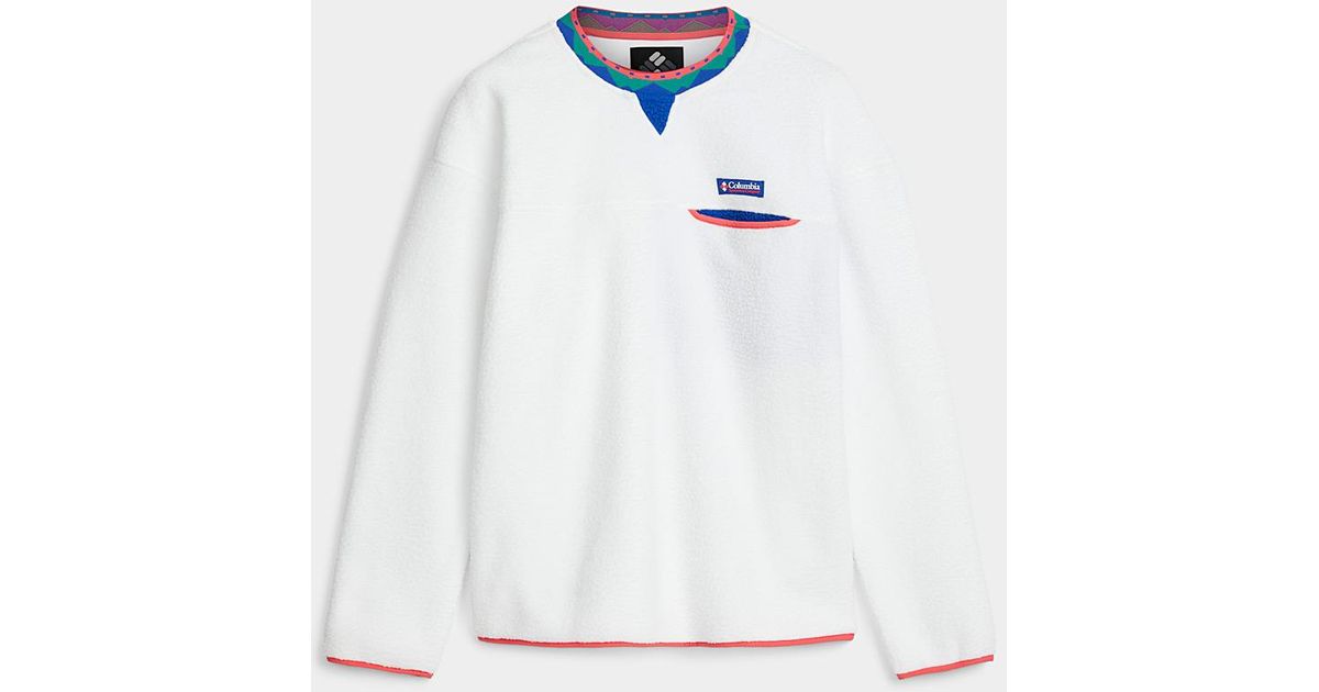 columbia white sweatshirt