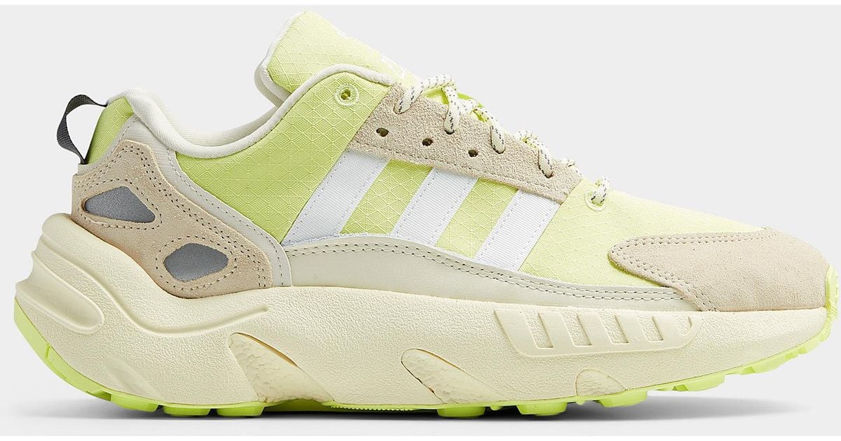 adidas Originals Zx 2k Boost Beige And Lime Sneaker Men in Green 