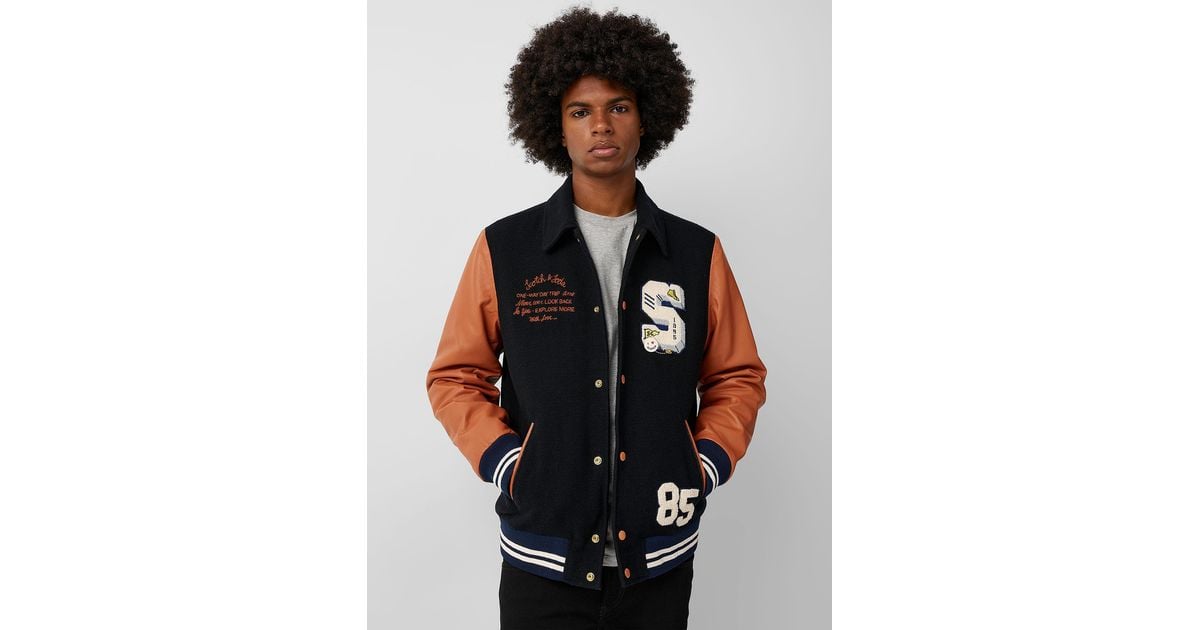 Scotch and top soda varsity jacket