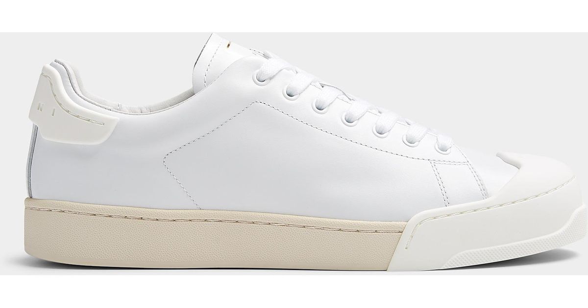 Marni Dada Bumper Leather Sneakers Men in White for Men | Lyst