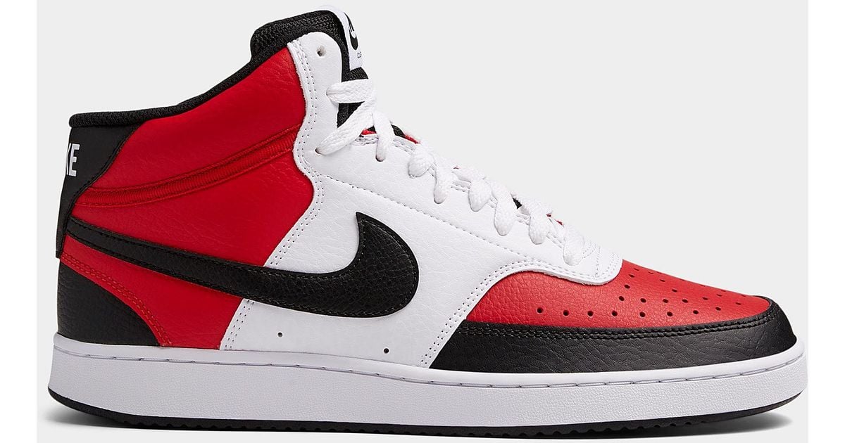 Nike Court Vision Mid Nba Sneakers Men in Red for Men Lyst Nike Court Vision Mid Nba Sneakers Men in Red for Men Lyst