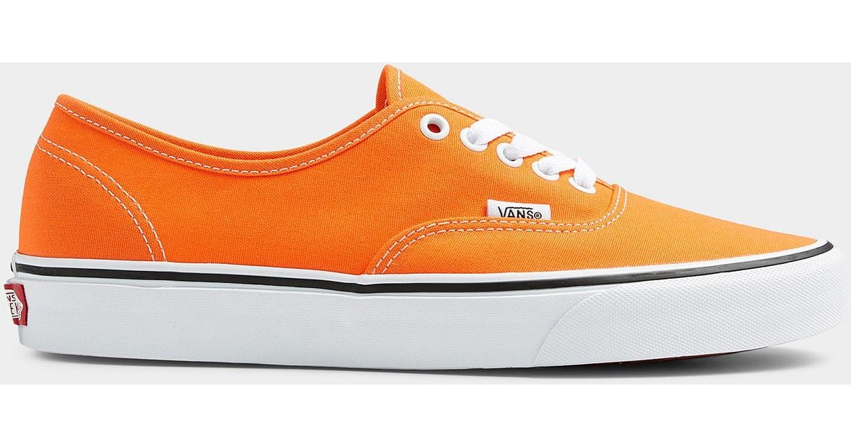 Vans Canvas Orange Tiger Authentic Sneakers Men for Men Lyst Canada