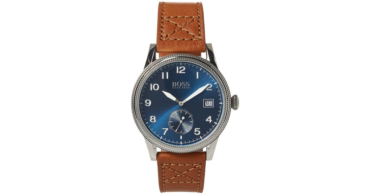 hugo boss tan watch