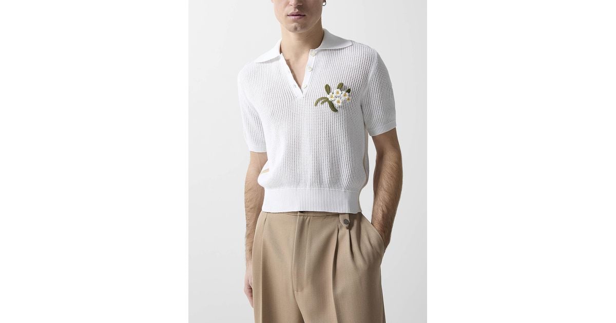トップス EGONLab DIAMOND KNIT POLO EGONLab DIAMOND KNIT POLO