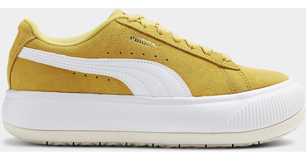 yellow puma sneakers