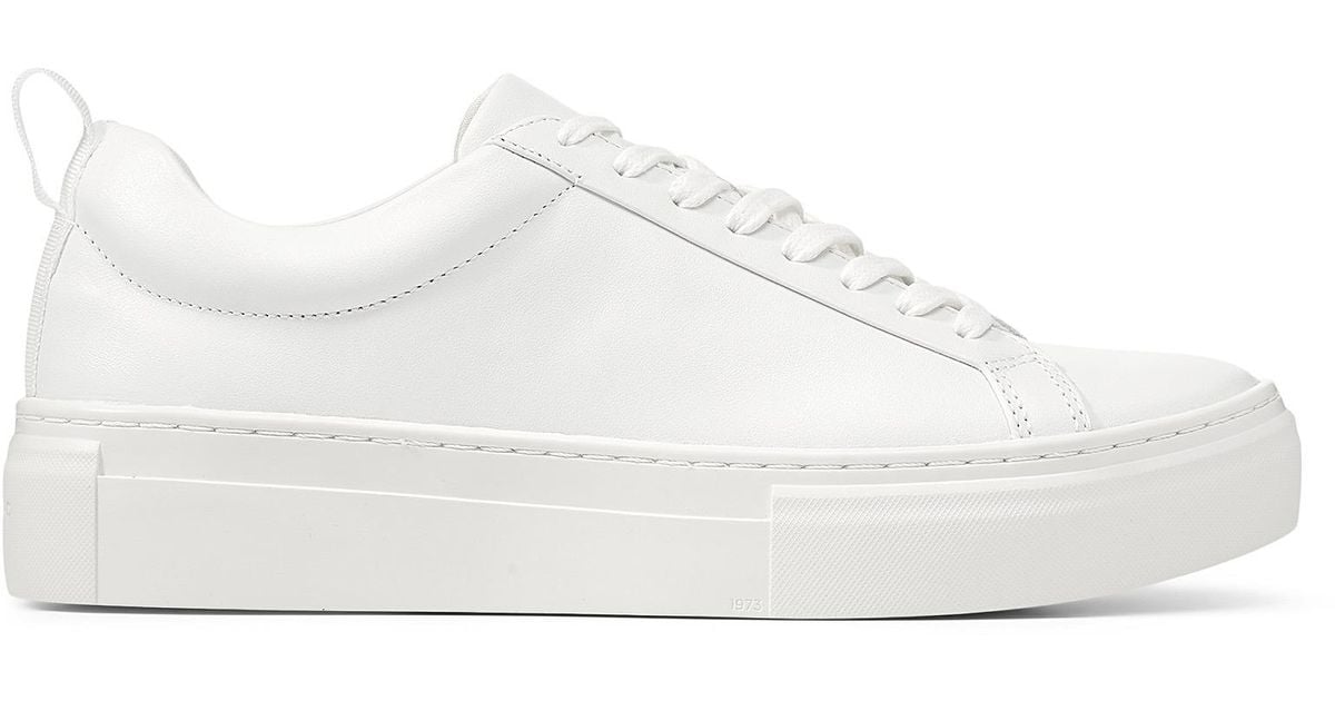 Vagabond Leather White Zoe Platform Sneakers - Lyst