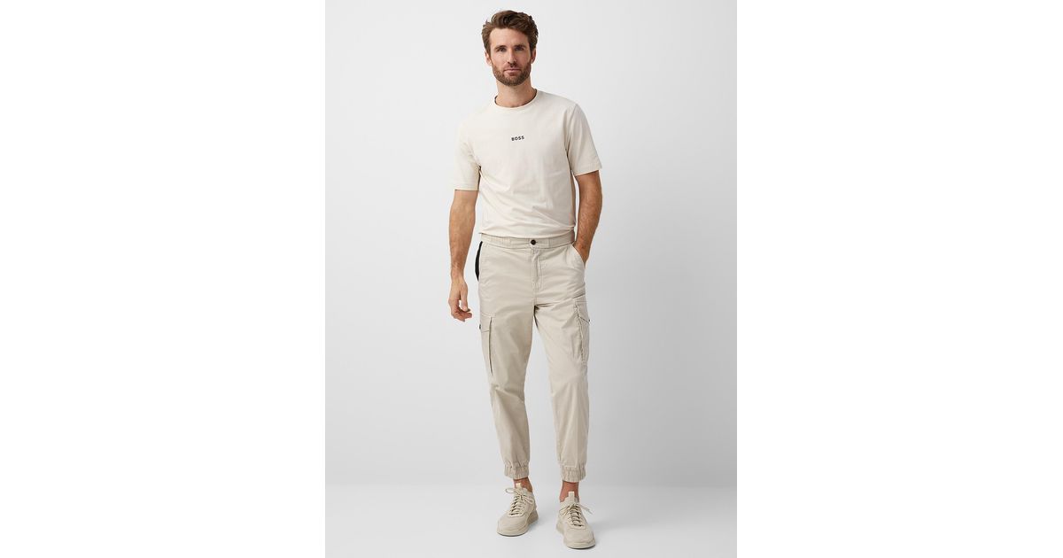 hugo boss khaki joggers