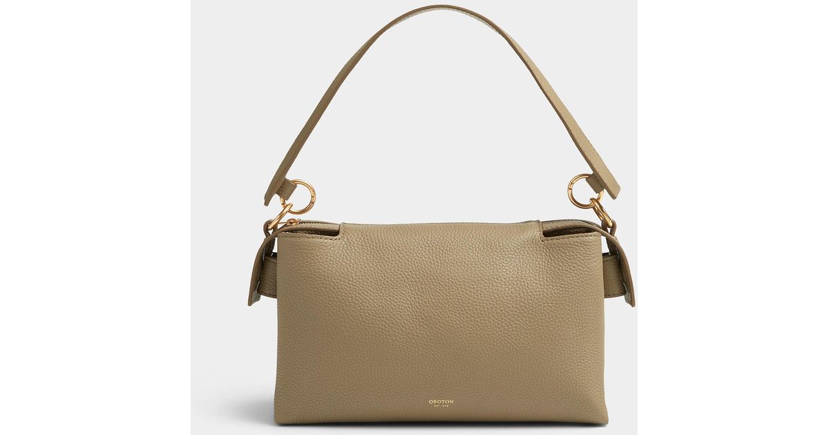 Oroton Leather Anise Baguette Bag Lyst