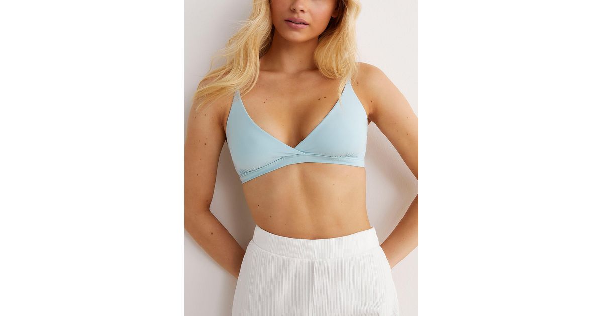 Modal and lace triangle bralette, Miiyu