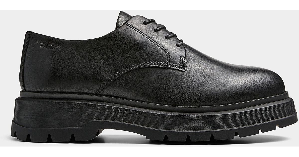 Vagabond Shoemakers Leather Jeff Derby Shoes Men in Black for Men | Lyst