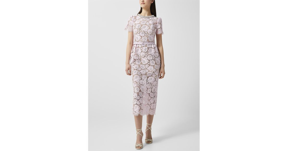 || SALE || Self Portrait >> グリッドドレス in ホワイト Summer Sale - Dresses - Up to 65% Off – self-portrait-US
