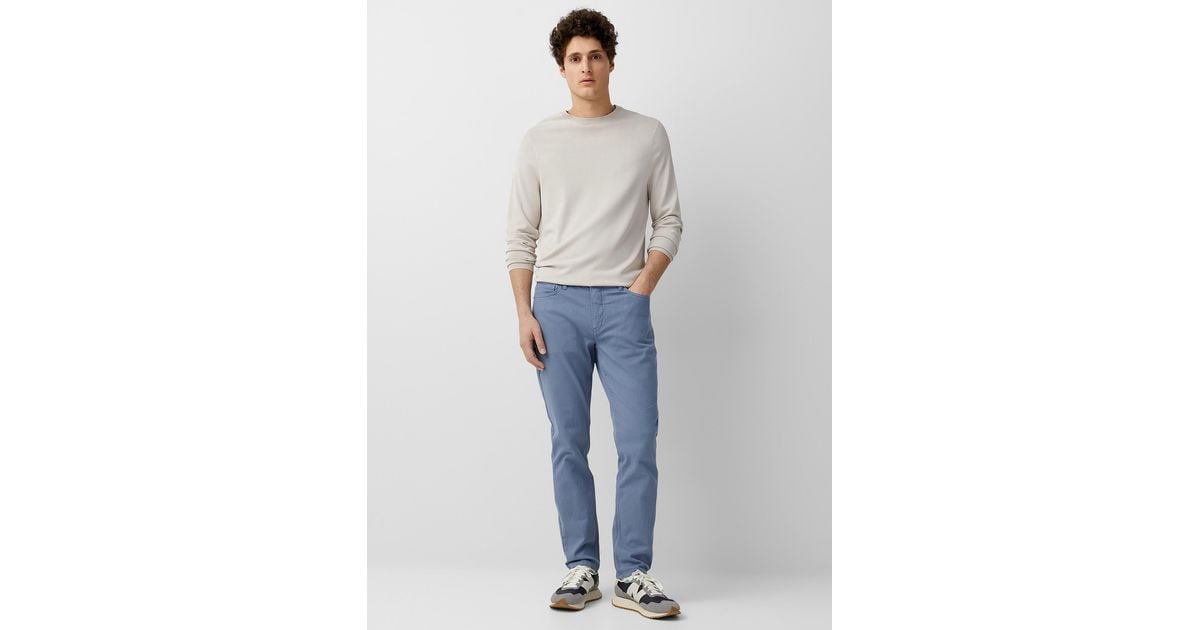 Le 31 Coloured Organic Cotton Jean Stockholm Fit in Blue for Men | Lyst