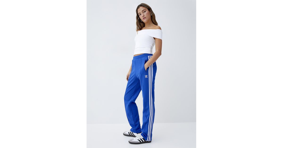 adidas blue track pants womens