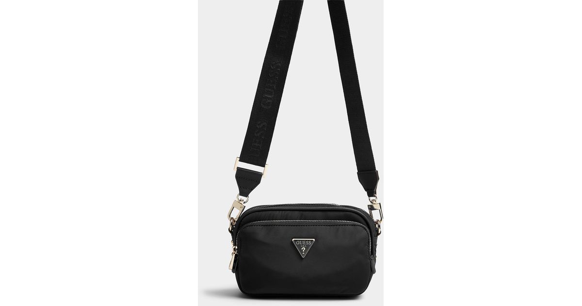 Guess Gemma Eco Camera Bag in Black Lyst