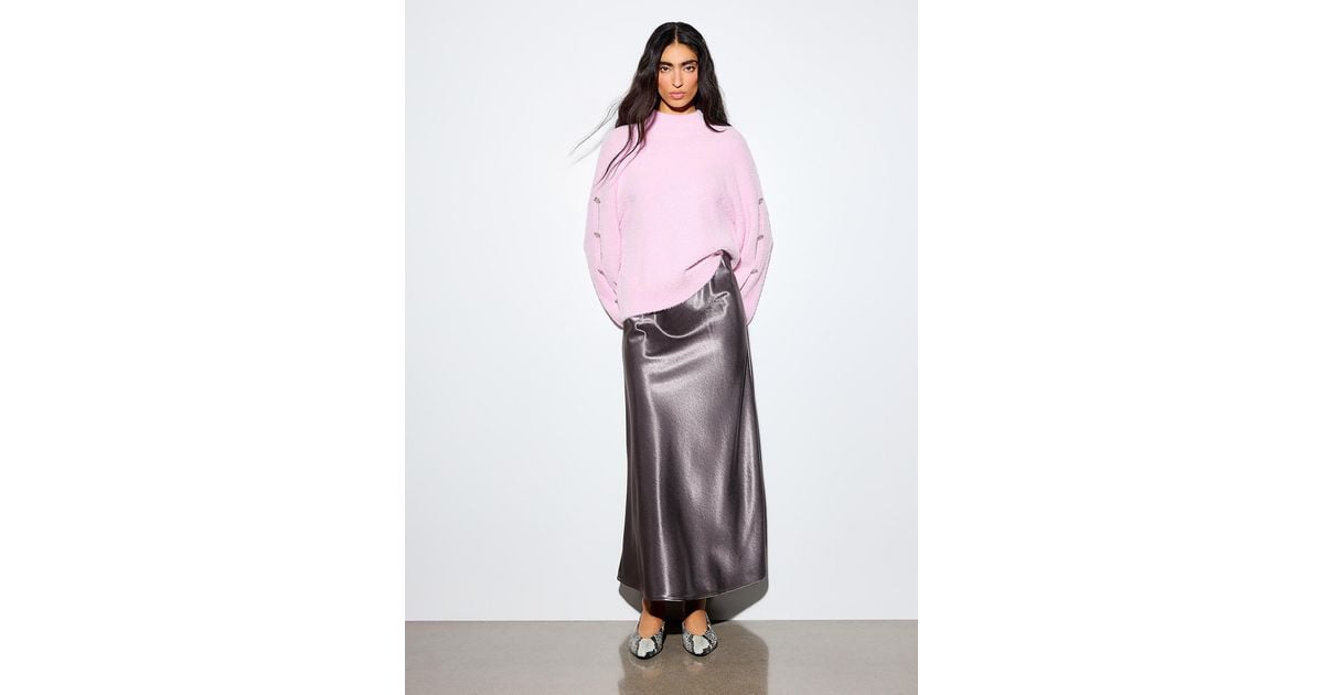 Icône Stretch Satin in White | Lyst Canada