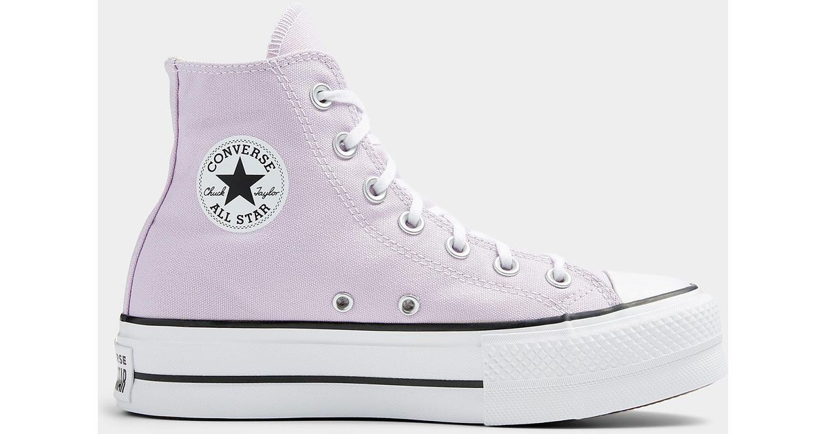 Converse Canvas Chuck Taylor All Star High Top Amethyst Platform
