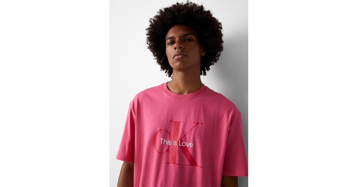 Calvin Klein Cotton This Is Love T in Pink for Men | Lyst