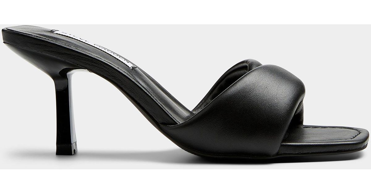 Steve Madden Thai Leather Heeled Sandals Women in Black | Lyst