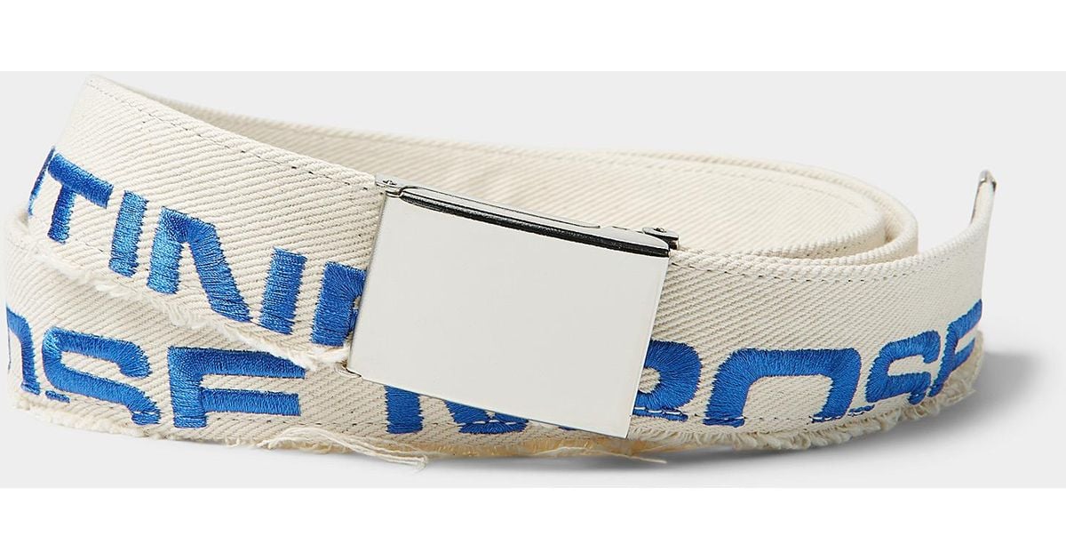 Martine Rose Tapered Fabric Belt in Blue for Men | Lyst