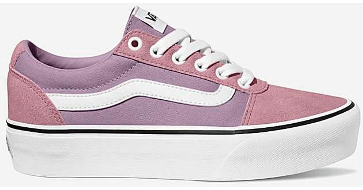 Vans Ward Platform Trainers in Pink Lyst UK