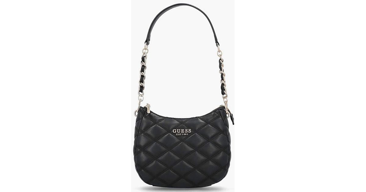 Sac à épaule GUESS Tamsin - Dark Taupe - Fermeture éclair Top Zip - Neuf Avec étiquettes