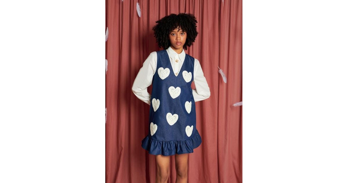 Sister Jane Heart To Heart Mini Dress in Blue | Lyst