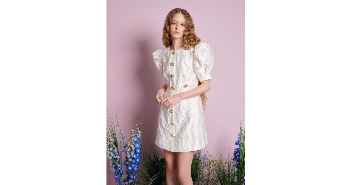 Sister Jane Anemone Jacquard Mini Dress in Pink | Lyst