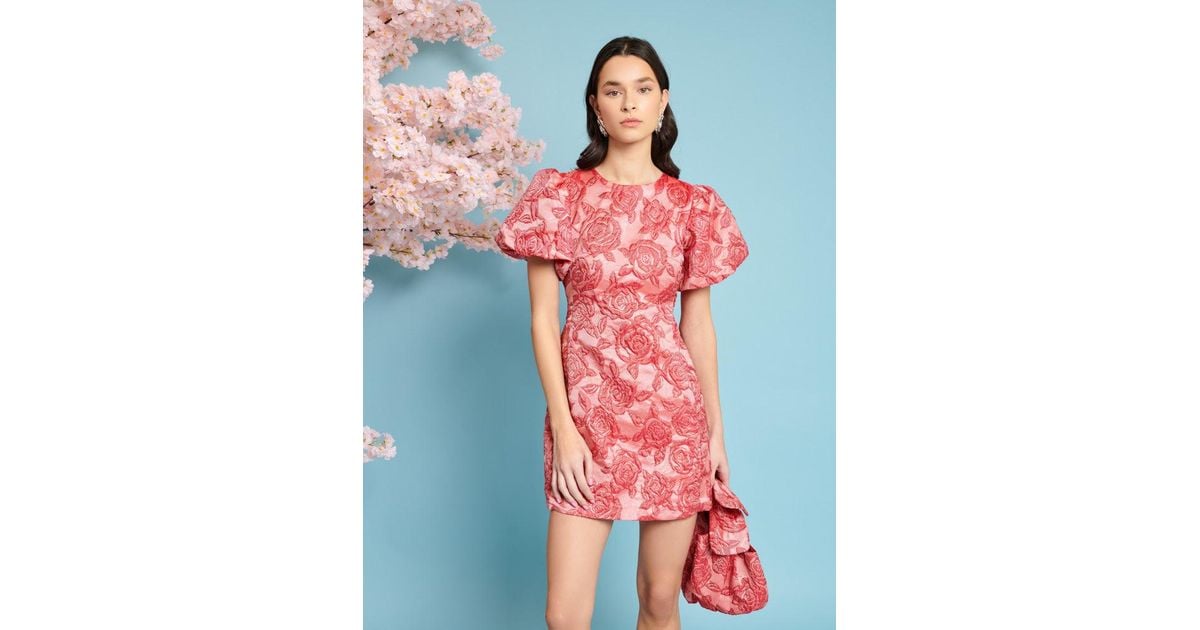 【英国発 Sister Jane】Graces floral-jacquard mini dress Graces Jacquard Mini Dress – Sister Jane