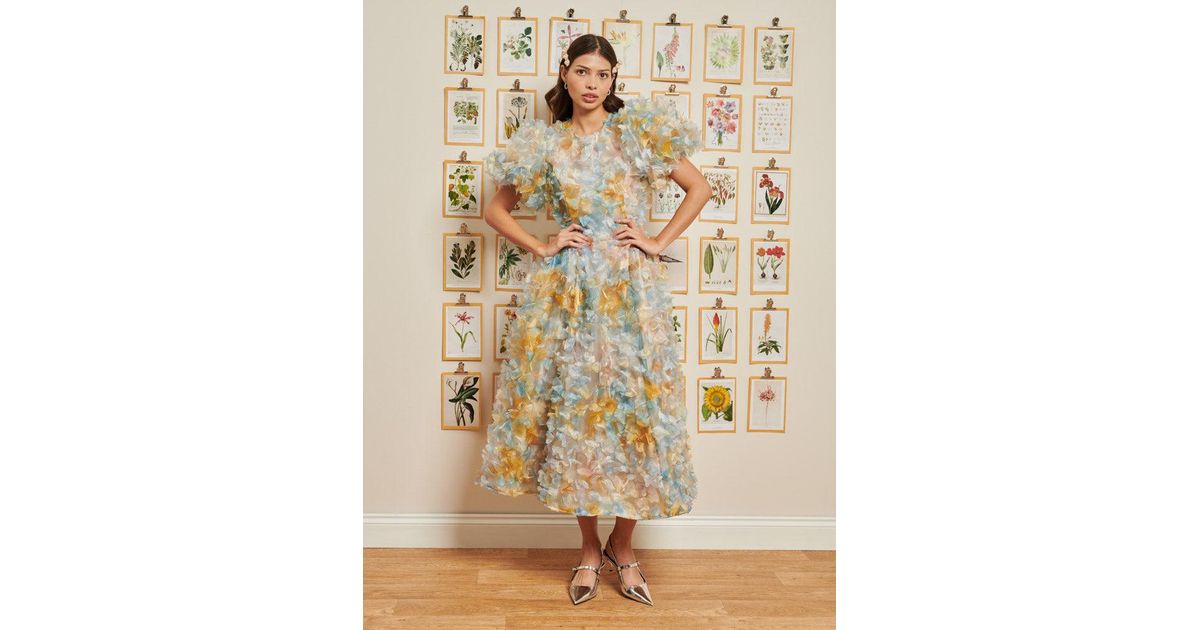 Sister Jane Dream Petally Midi Dress in Natural | Lyst Sister Jane Dream Petally Midi Dress in Natural | Lyst