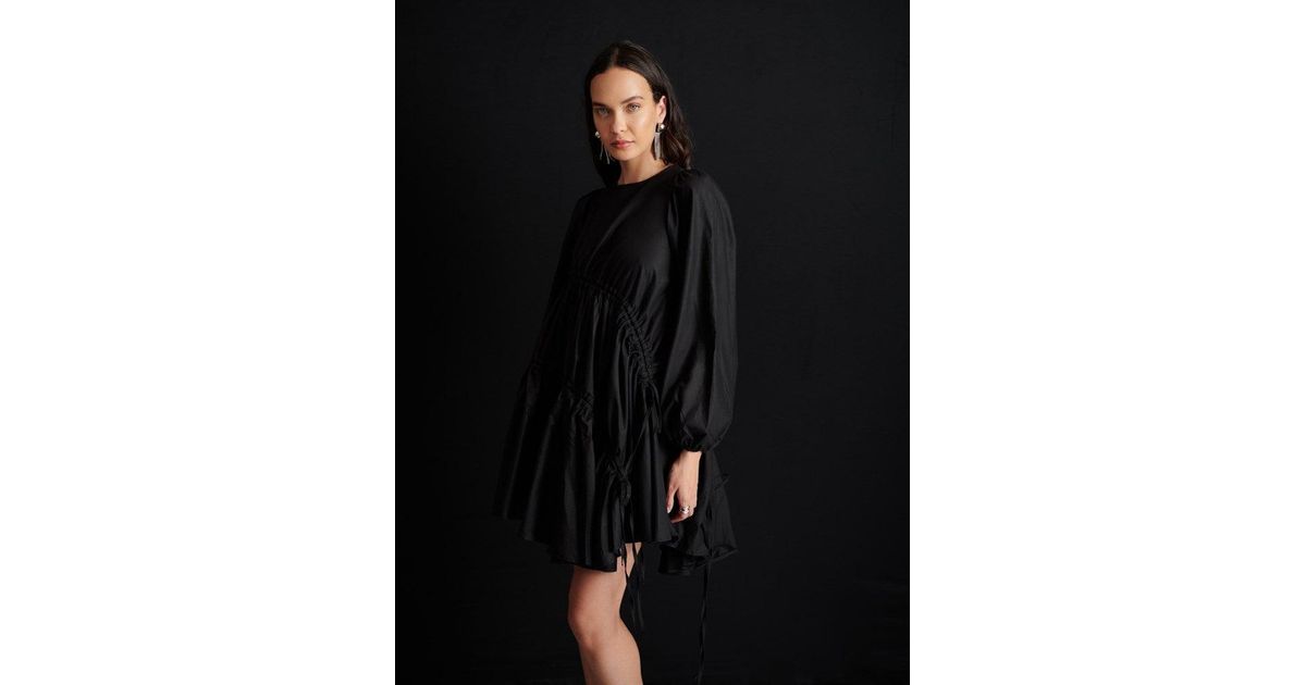 Sister Jane Ghospell Noor Ruched Mini Dress in Black | Lyst Sister Jane Ghospell Noor Ruched Mini Dress in Black | Lyst