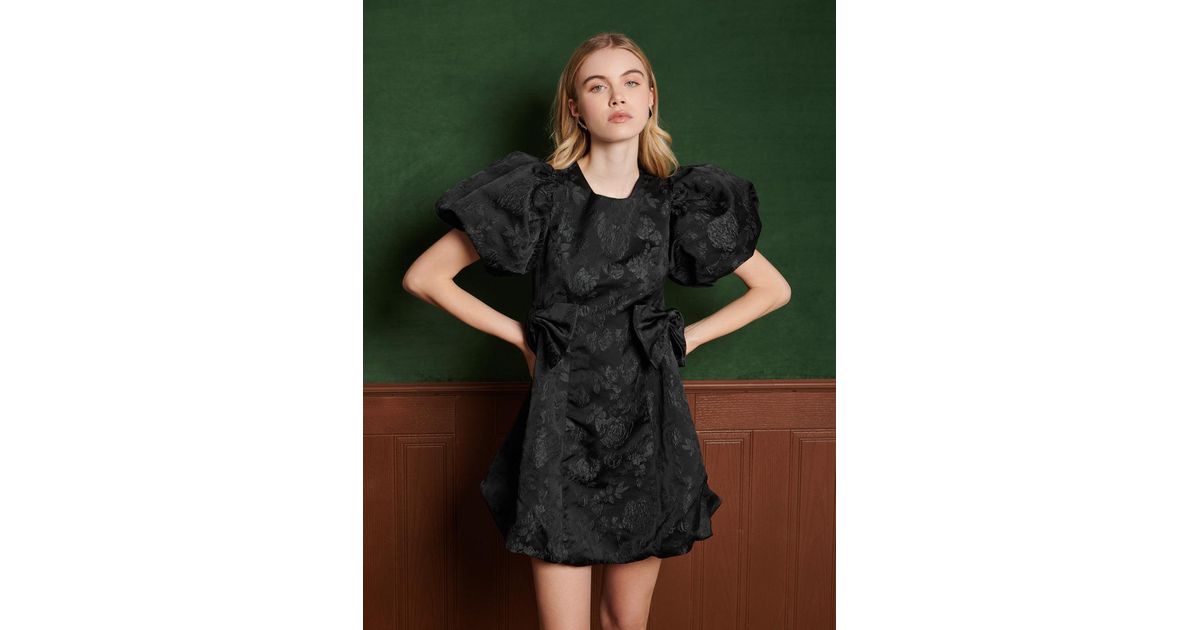 Sister Jane Birch Bow Mini Dress in Green | Lyst
