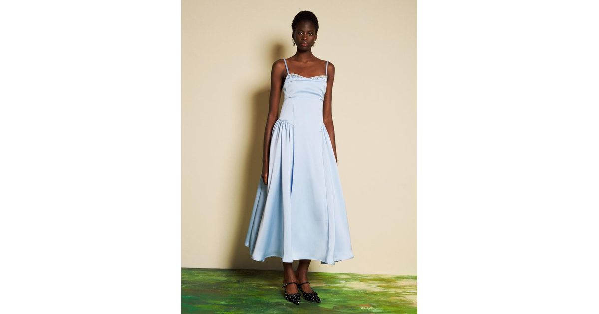 gold satin dress bridesmaid US8 / Picture color Off Shoulder Design Size (EU):38 White Blue Corset Tiered Fringe Denim Jacket