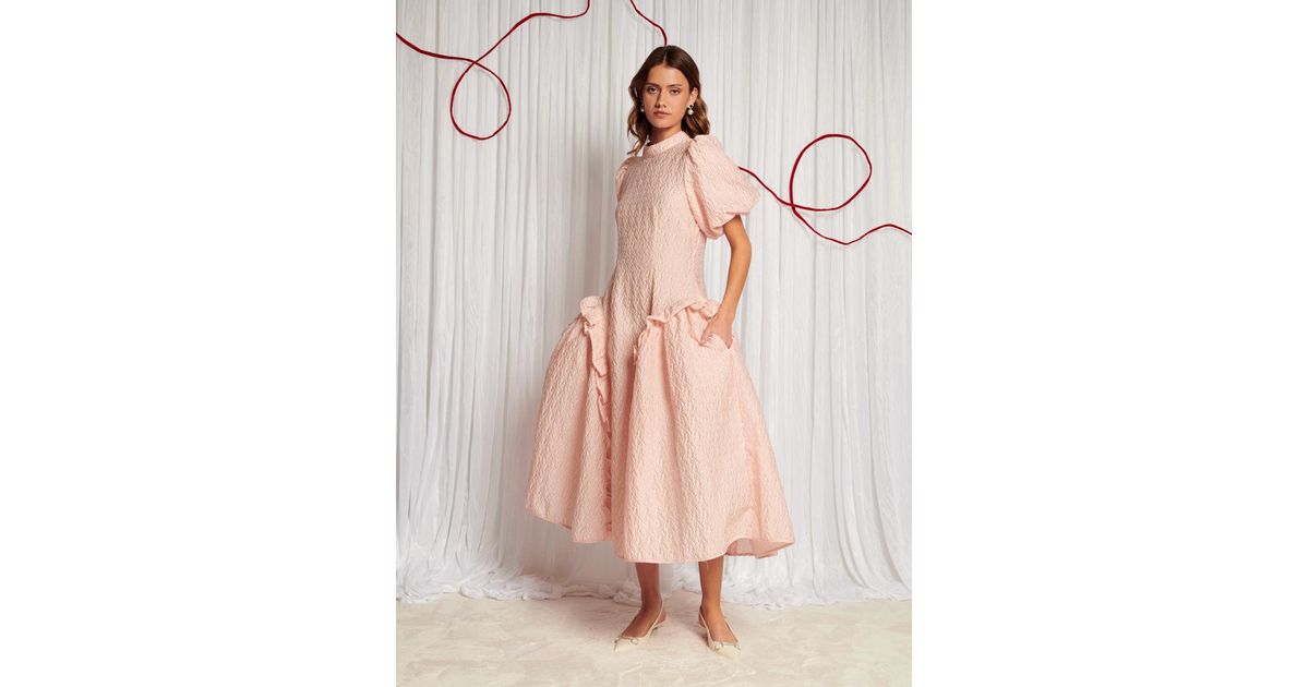 新作 英国発 Sister Jane 限定 DREAM Swift Jacquard Midi Dress DREAM Swift Jacquard Midi Dress – Sister Jane